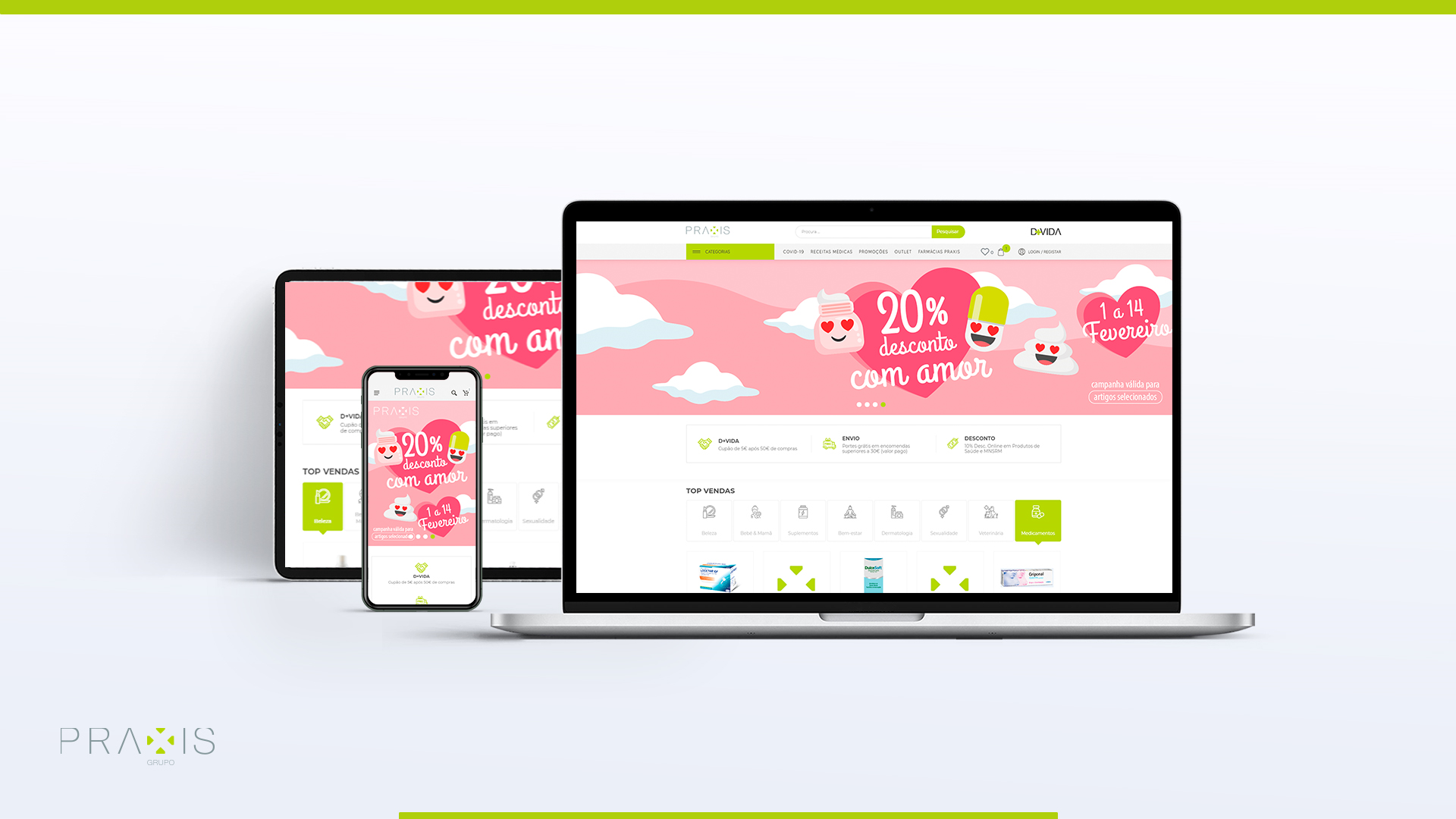 Grupo Praxis: Desenvolvimento de Website e Loja Online